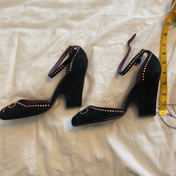 Marc Jacobs ankle strap suede heels size 37 - Picture 7 of 8